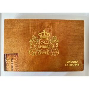 Don Pedro Escobal Empty Cigar Box Maduro‎ Extrafine 24 Piramides Superior